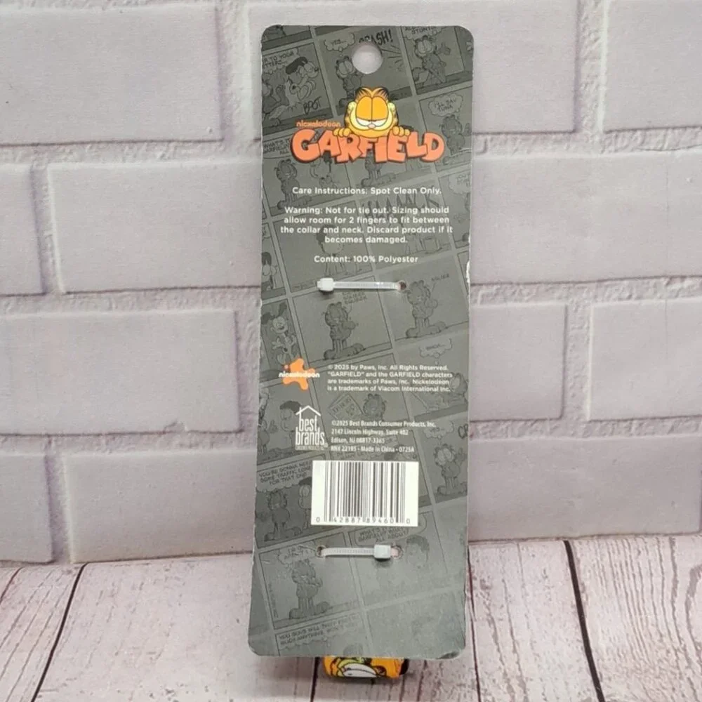 Nickelodeon Garfield The Cat‎ All Over Graphics Pet Collar S/M 11